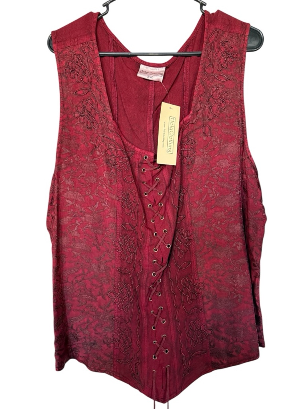 Women’s Vintage Renaissance Lace-Up Bodice w/ tags from Witch’s Estate Sale